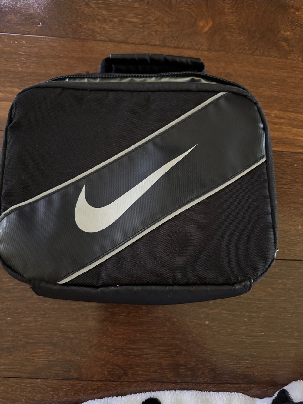 Nike Black Toiletry / Dopp Kit with White Swoosh